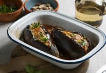 Aubergines farcies à la viande hachée