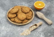 Biscuits à l'orange et aux flocons d'avoine