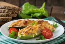 Courgettes farcies au four
