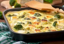 Flan de brocoli et fromage feta