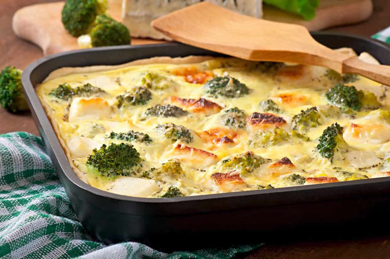 Flan de brocoli et fromage feta