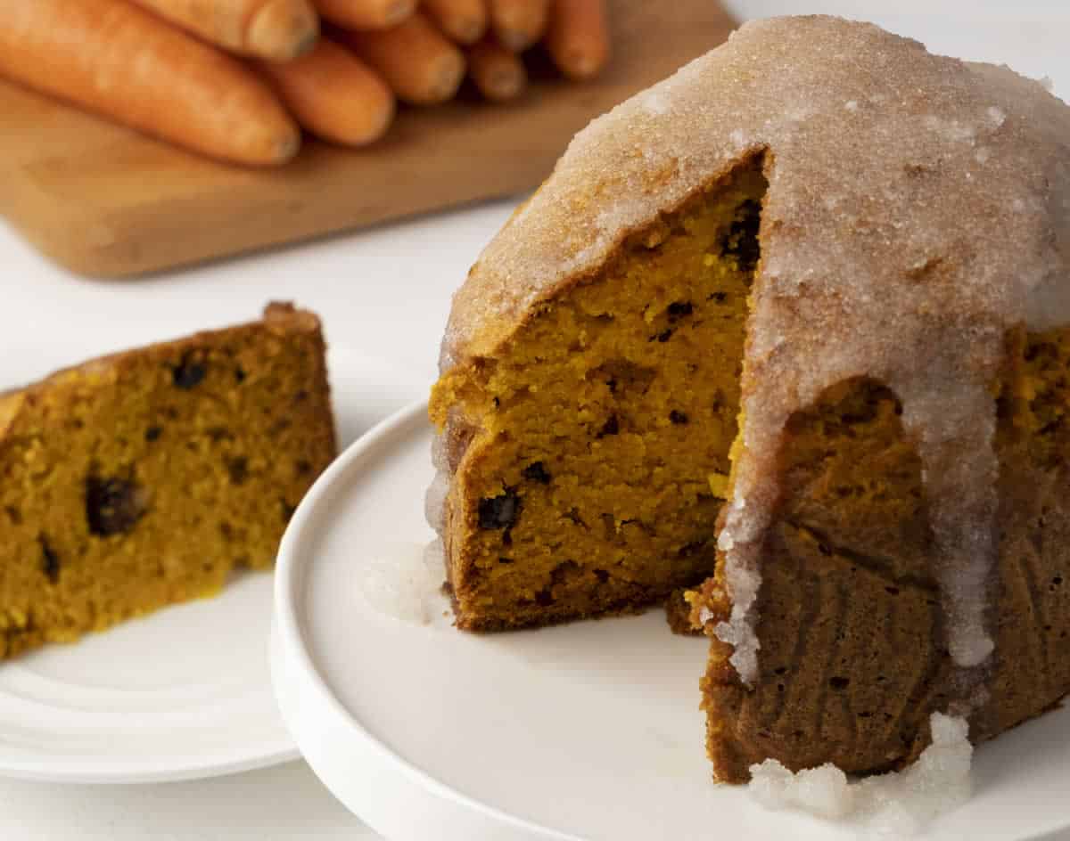 Gâteau aux carottes et raisins secs