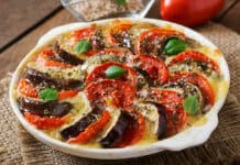 Gratin aubergine tomate parmesan