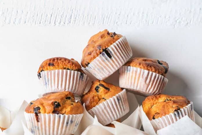 Muffins aux myrtilles ultra moelleux