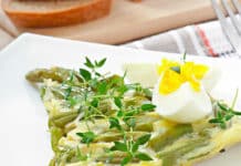 Omelette aux haricots verts