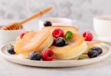 Pancakes japonais soufflés