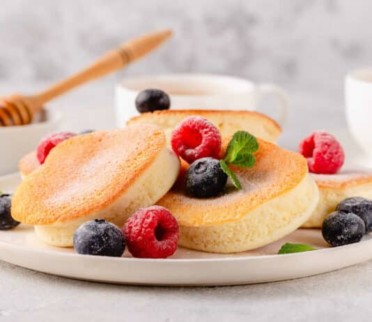 Pancakes japonais soufflés