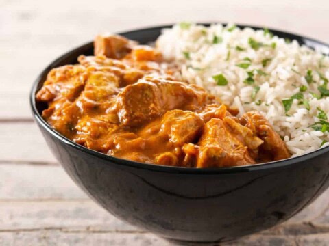 Poulet au curry et crème