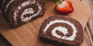Roulé moelleux au chocolat et mascarpone