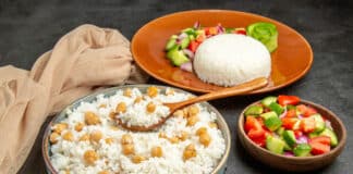 Salade riz et pois chiches