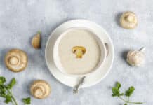 Soupe crémeuse aux champignons