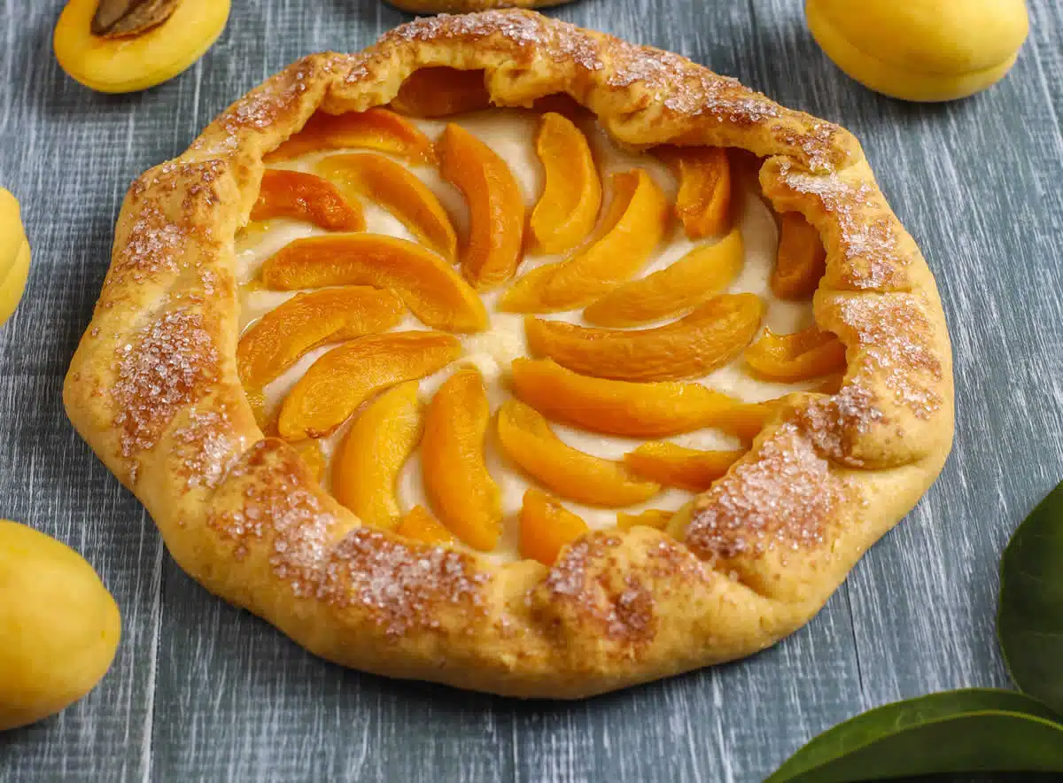 Tarte fondante aux abricots
