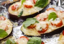 Aubergine rôtie au four