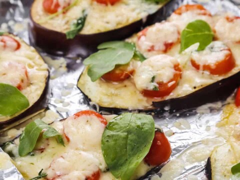 Aubergine rôtie au four