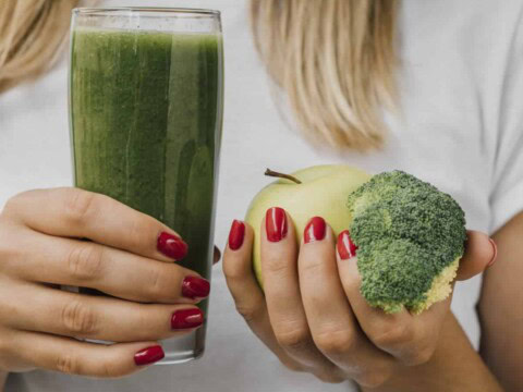 Smoothie de brocoli et pomme