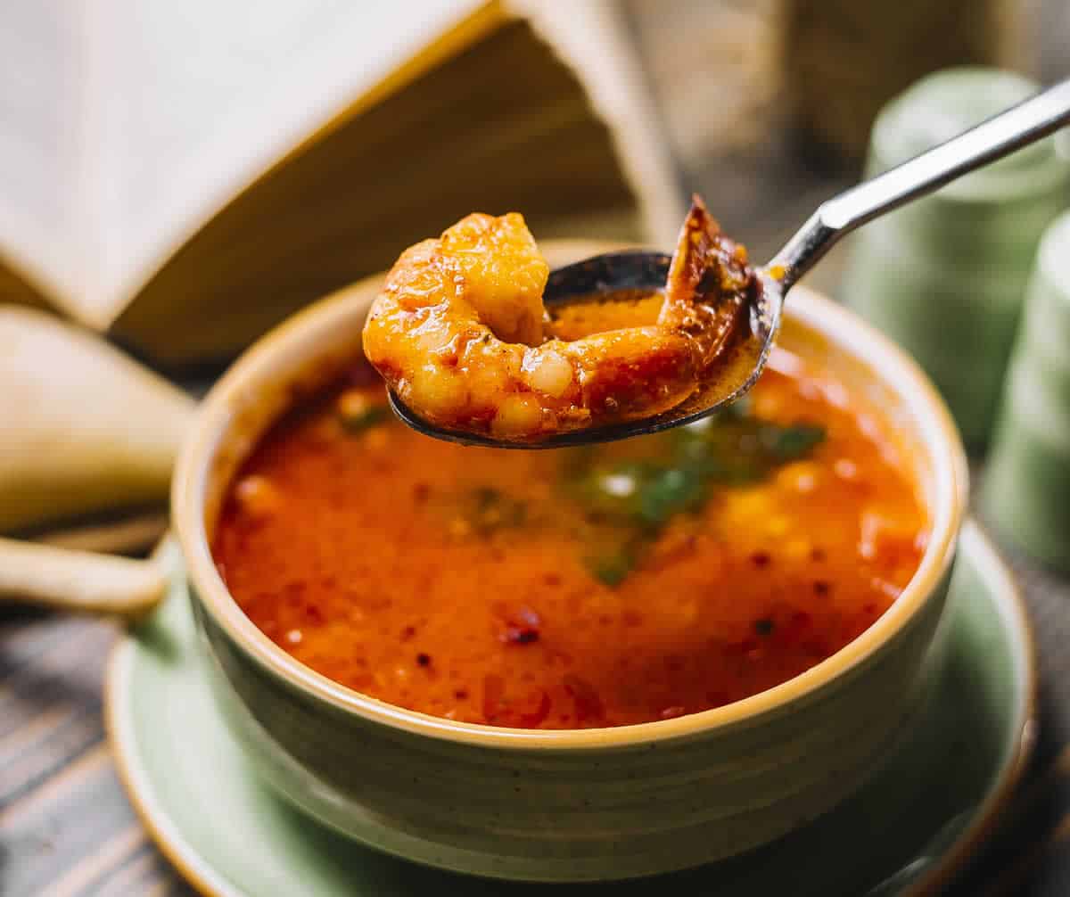 Soupe aux crevettes facile