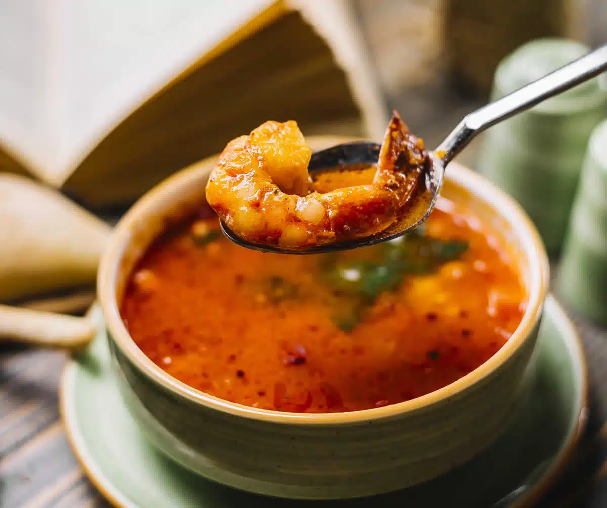 Soupe aux crevettes facile