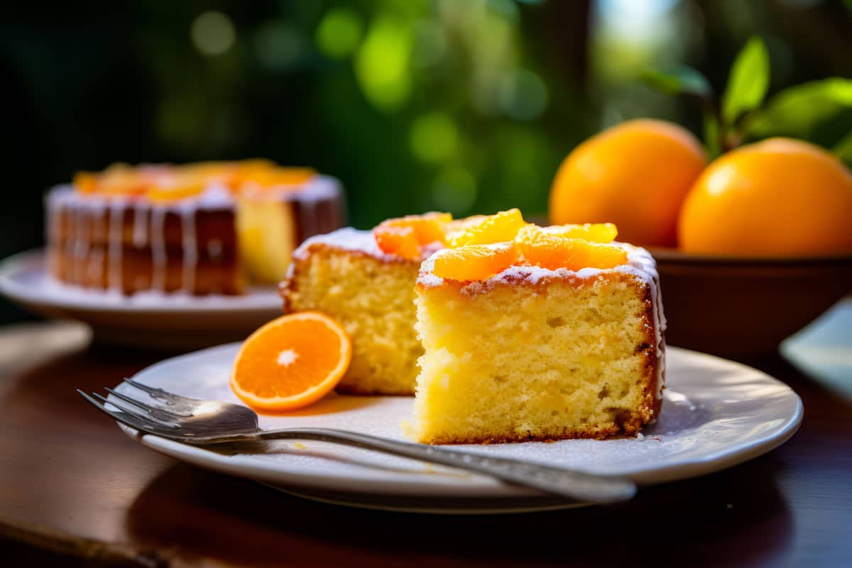 Cake à l'orange super moelleux