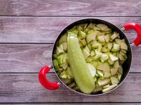 Cuisson courgette eau