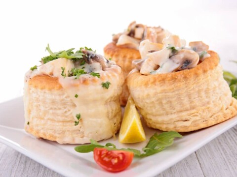 Vol-au-vent aux champignons