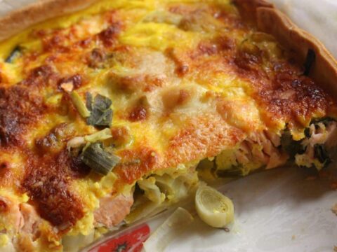 Tarte aux poireaux sans œufs