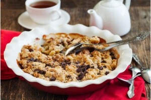crumble poires chocolat
