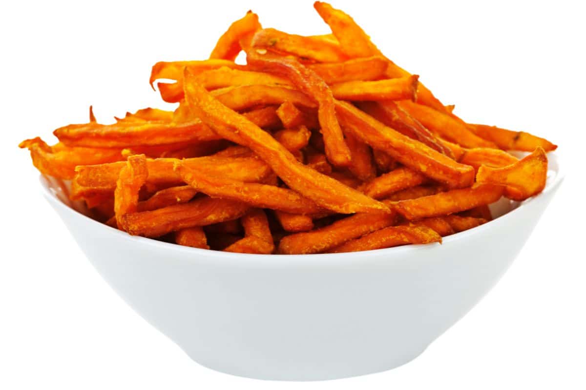 Frites patates douces au four