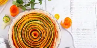 Tarte aux légumes en spirale