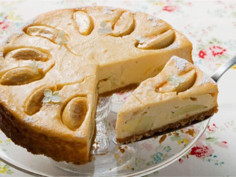 Gâteau au Fromage aux Pommes