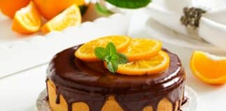 Gâteau à l'Orange Nappé de Chocolat