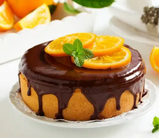Gâteau à l'Orange Nappé de Chocolat