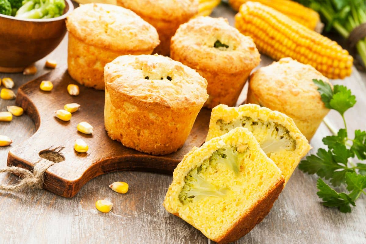 Muffins au Brocoli et à la Maïzena