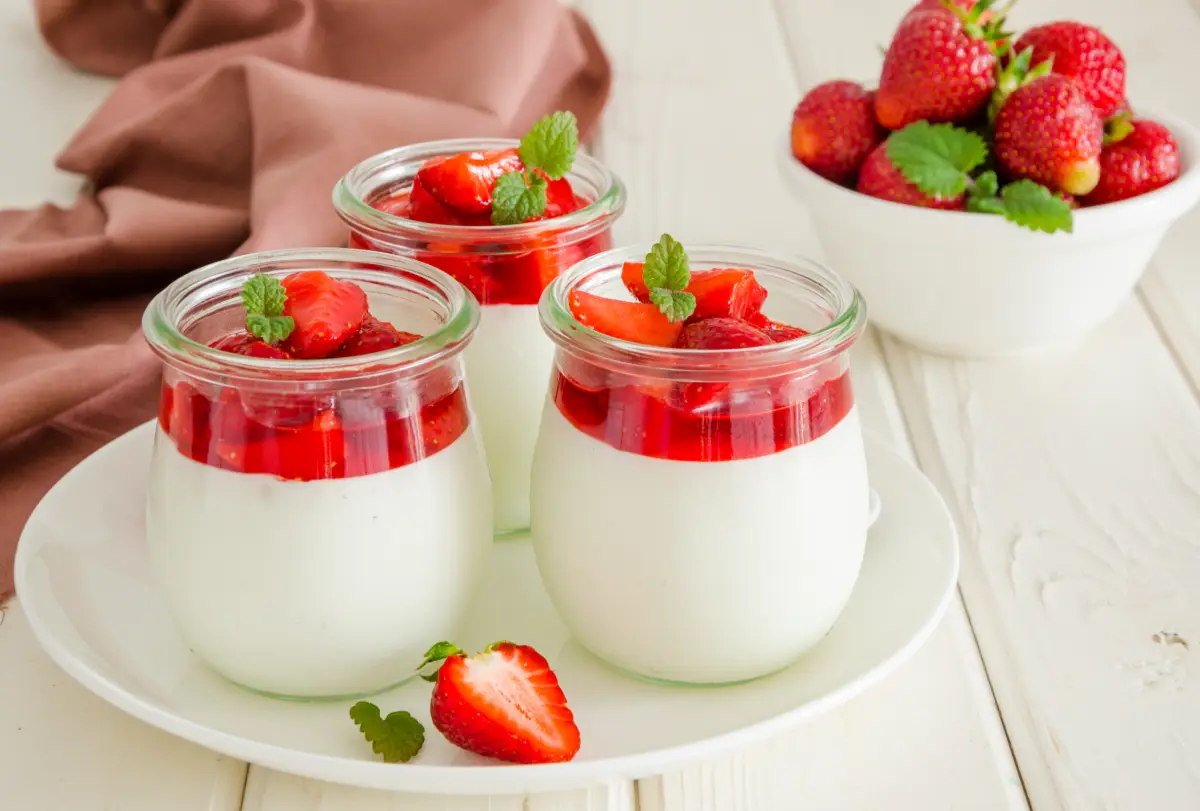 panna cotta fruits rouges