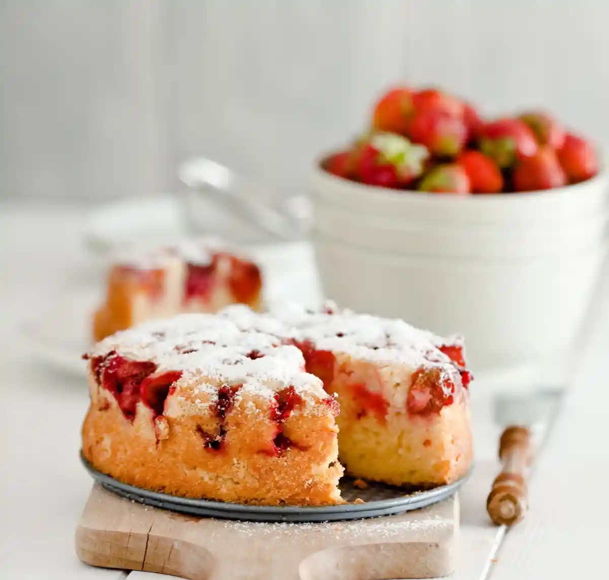 Gâteau Moelleux aux Fraises