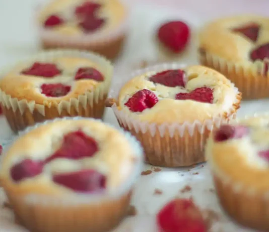 Muffins healthy aux framboises