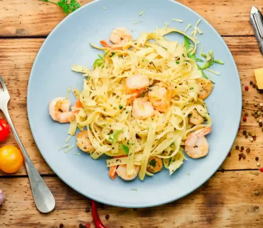 Spaghetti aux Crevettes