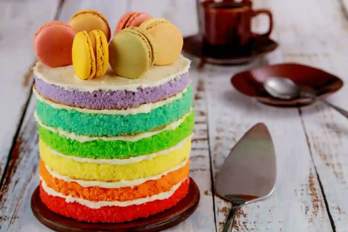 Gâteau Arc-en-Ciel Dessert Aussi Beau Partager!