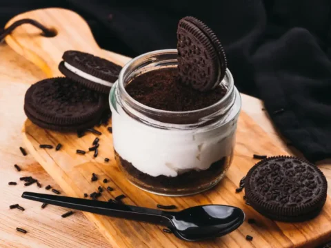 Panna cotta aux cookies Oreo