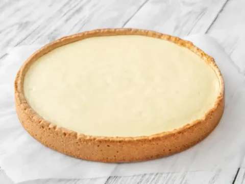 Cheesecake sur fond de pâte sablée