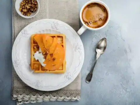 Gaufres aux pommes caramélisées