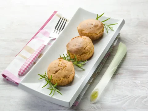 Muffins aux pommes de terre et poireaux