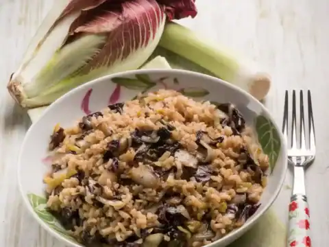 Risotto aux endives et poireaux au cookeo