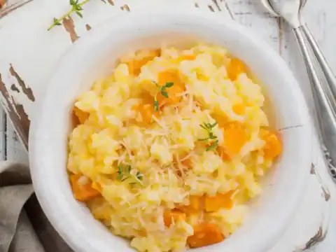 Risotto de citrouille au parmesan
