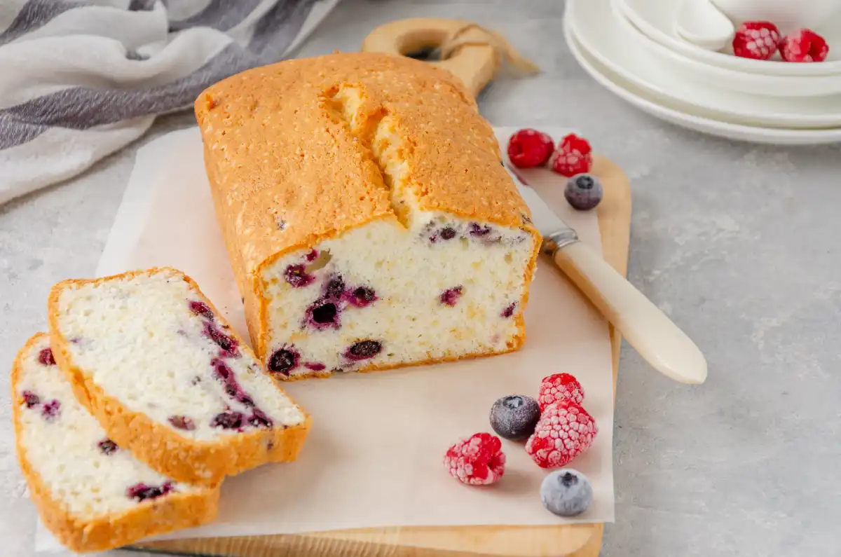 cake aux fruits rouges