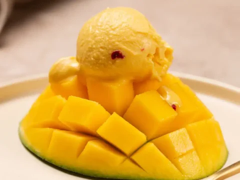 Recette Glace à la Mangue Sans Sorbetière