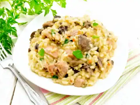 Risotto aux Champignons et Poulet au Cookeo