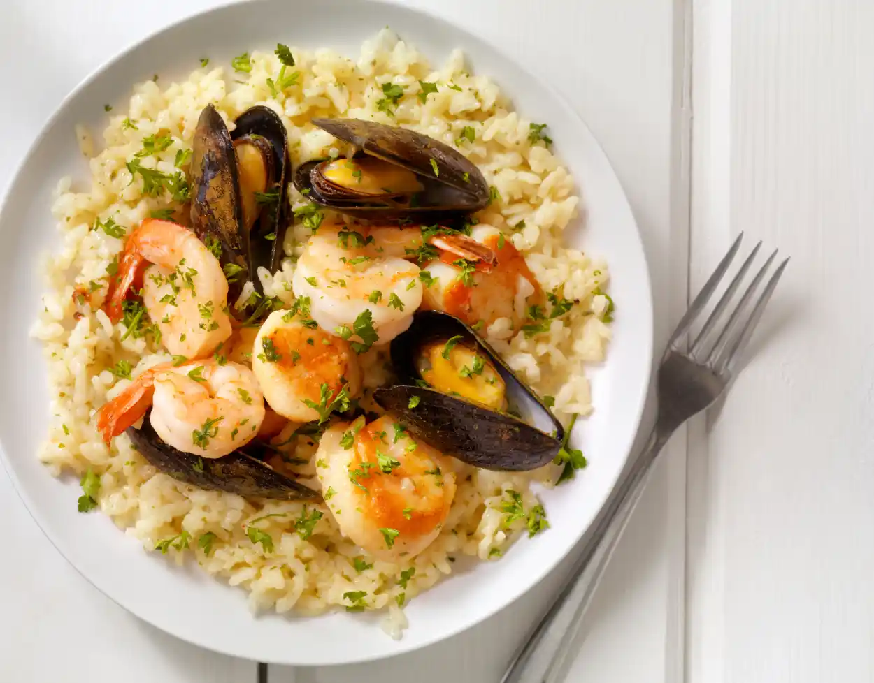Risotto aux Crevettes et Moules au Cookeo