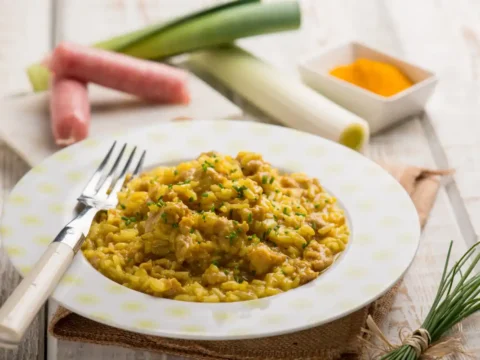 Risotto avec saucisse et poireau au cookeo
