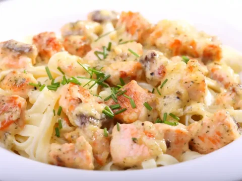 Pâtes au saumon au Thermomix