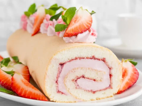 bûche de Noël à la confiture
